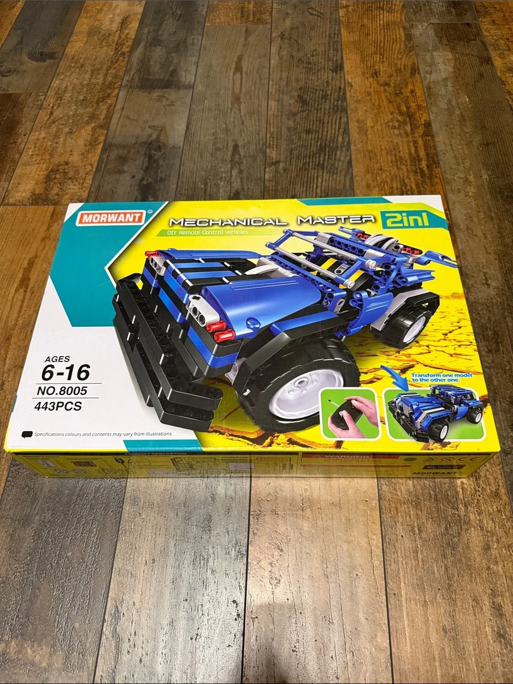 Blue Mechanical Master 2-in-1 Remote Control Vehicle Building Set